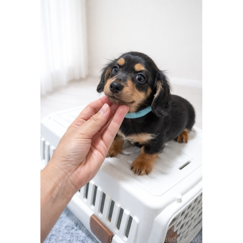 販売中の福岡県のカニンヘンダックスフンド(ロングヘアード)-453224の2枚目