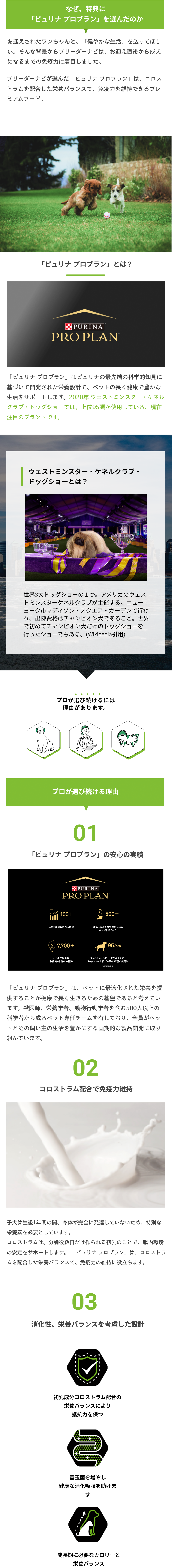 なぜ、特典に「ピュリナプロプラン」を選んだのか